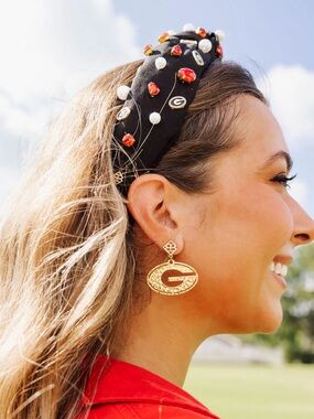 UGA Black Brianna Cannon Headband